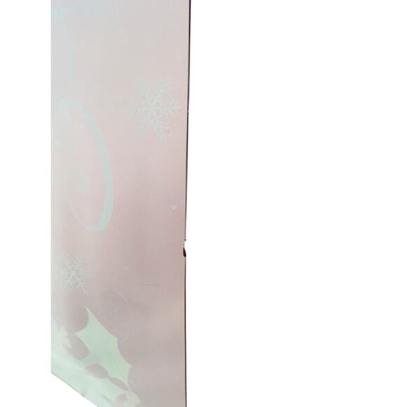 Snowman Glass Platter Deb Strain Winter Merry Christmas Plate 15” Vintage - Picture 9 of 10